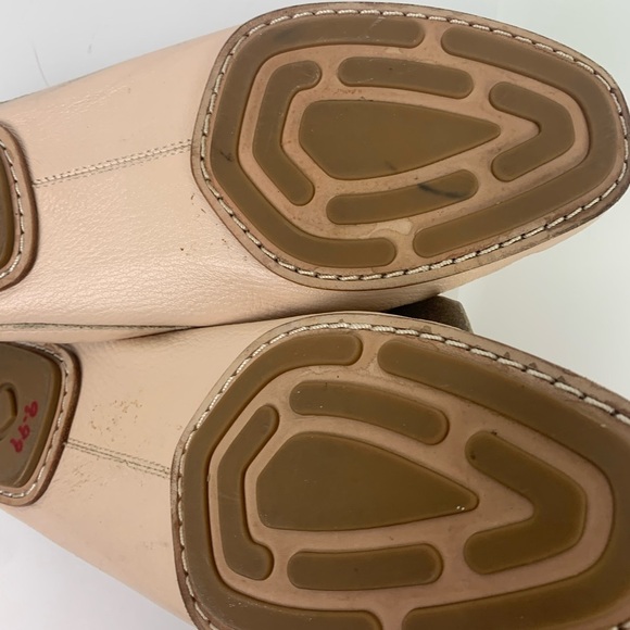 Kate Spade New York Mallory Soft Pink Leather Bow Flats Slides Mules Slip On 9 - Picture 6 of 7